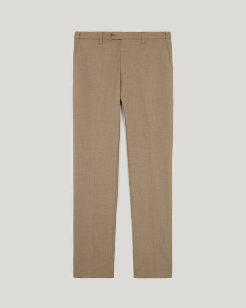 Brushed Marle Tailored Pant, Latte, hi-res